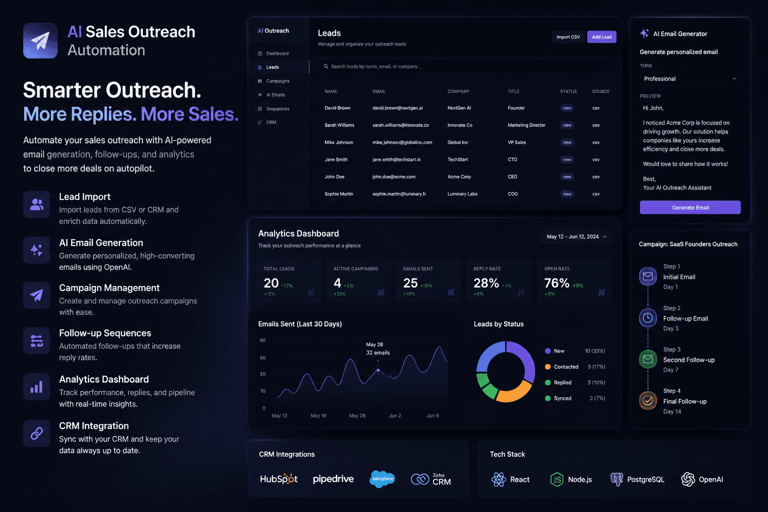 AI Outreach Platform preview
